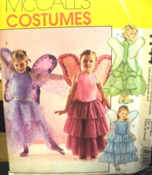 4144 SLVS OR NOT 4 GIRL FAIRY COSTUMES, WINGS PATTERN 3-8